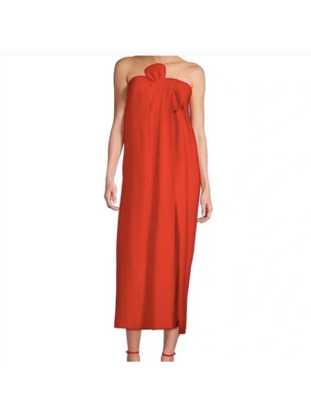 ANTONIO MELANI Strapless Red Bow-Detail Maxi Dress - Picture 8 of 9